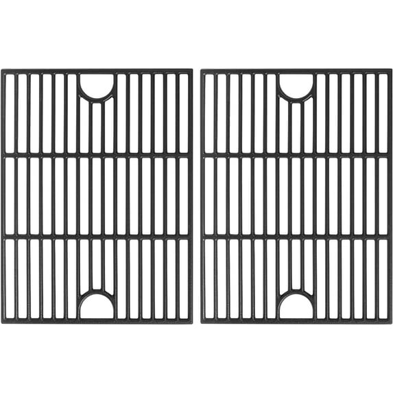 Grill Grates for Nexgrill Home Depot 720-0830H 720-0783E 720-0670C, 17 Inch Cast Iron Replacement Parts for Nexgrill 720-0888 720-0888N Charbroil 463241113 463446015 720-0670D, Master Forge 1010037