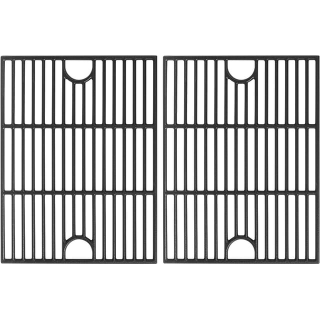 Grill Grates for Nexgrill Home Depot 720-0830H 720-0783E 720-0670C, 17 Inch Cast Iron Replacement Parts for Nexgrill 720-0888 720-0888N Charbroil 463241113 463446015 720-0670D, Master Forge 1010037