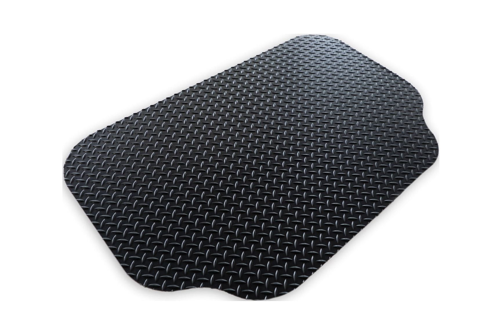 GrillTex Under the Grill Protective Deck and Patio Mat for BBQ Grills, Gas Grills, Charcoal Grills and Smokers, 30" x 48", Black Diamond Plate, 8D-075-30C-4L