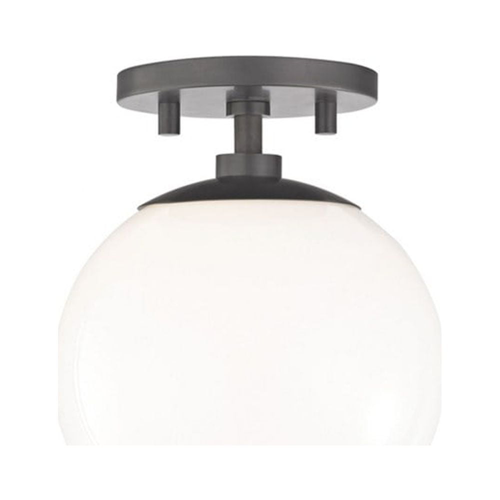 Mitzi H105601 Stella 1 Light 7" Wide Semi-Flush Globe Ceiling Fixture - Bronze