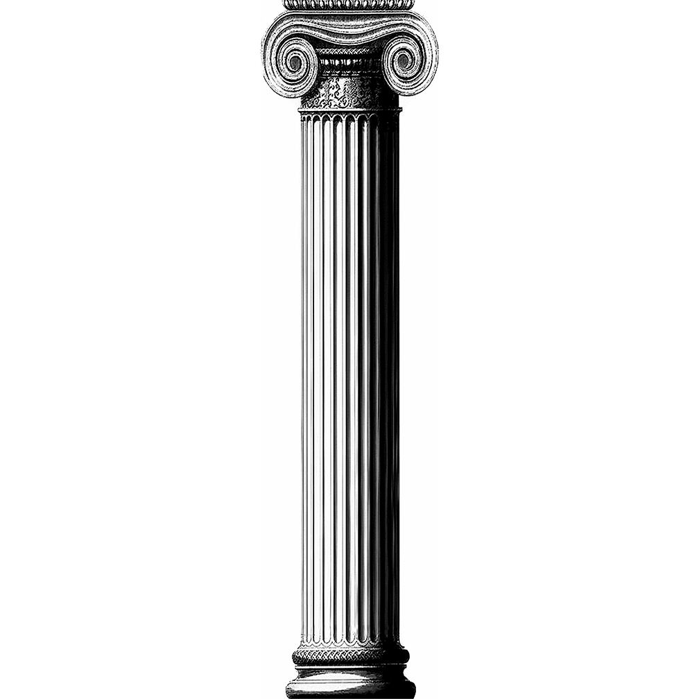 Wet Paint Printing 90in Column Greek Roman Cardboard Cutout Standee Standup