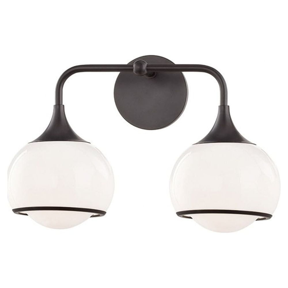 H281302-OB-Mitzi-Reese-2-Light Wall Sconce in Style-16.75 Inches Wide by 11.25 Inches High-Old Bronze Finish