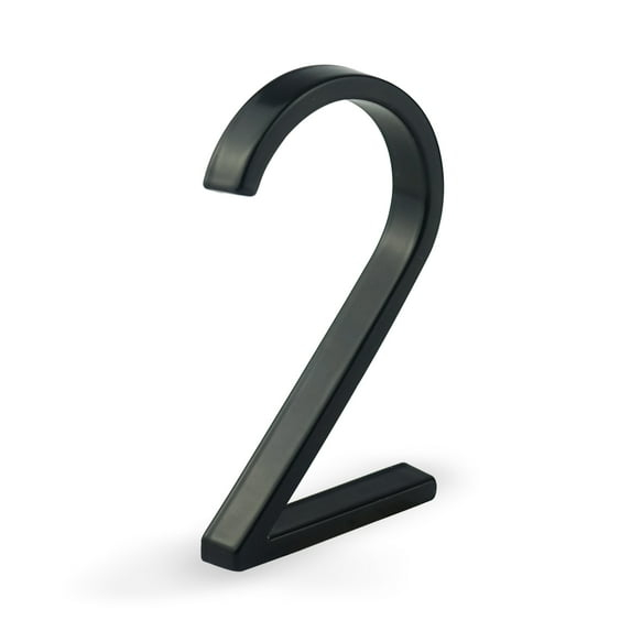 HASWARE 5Inch Black 5'' H Metal House Number
