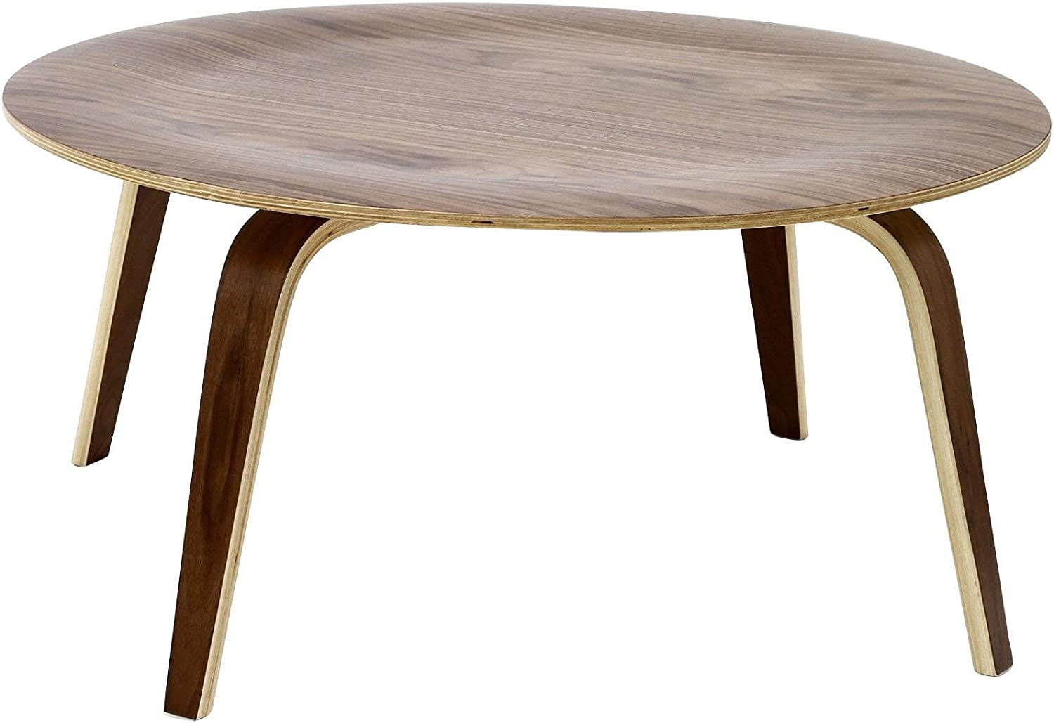 HBBOOMLIFE EEI-509-WAL Plywood Coffee Table in Walnut PlywoodCollection