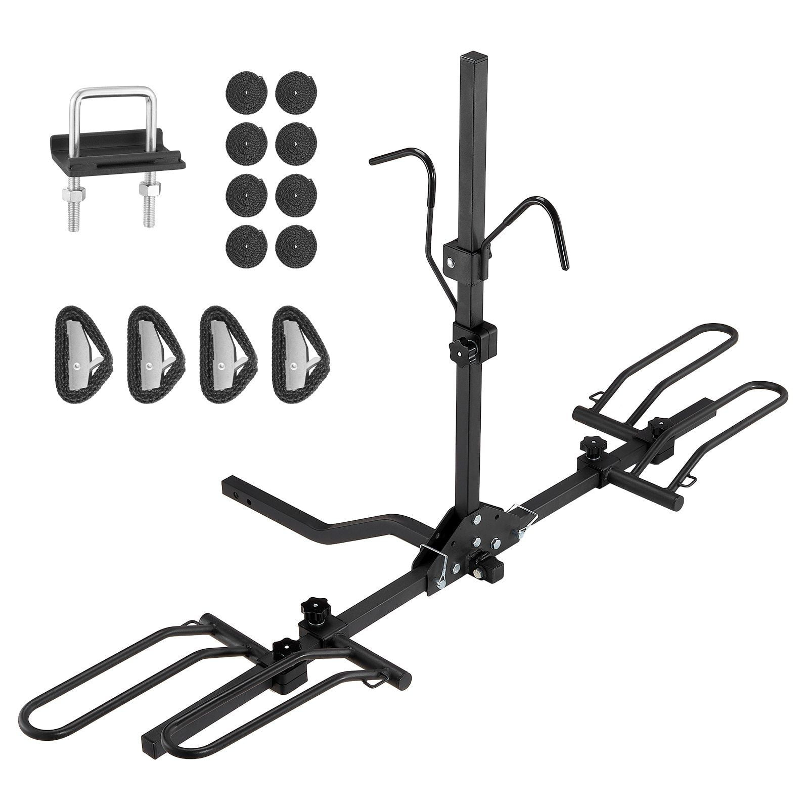 HCY 2-Bike Rack Hitch Mount Folding Carrier Car Truck SUV 1.25"/2" Receiver