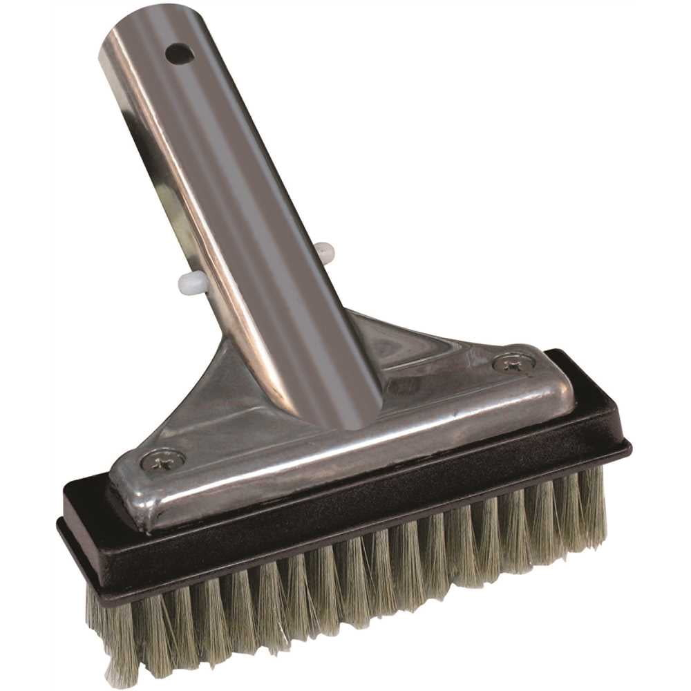 HDX 60278 5 in. Stainless Steel Bristle Swimming Pool Brush for Algae Removal