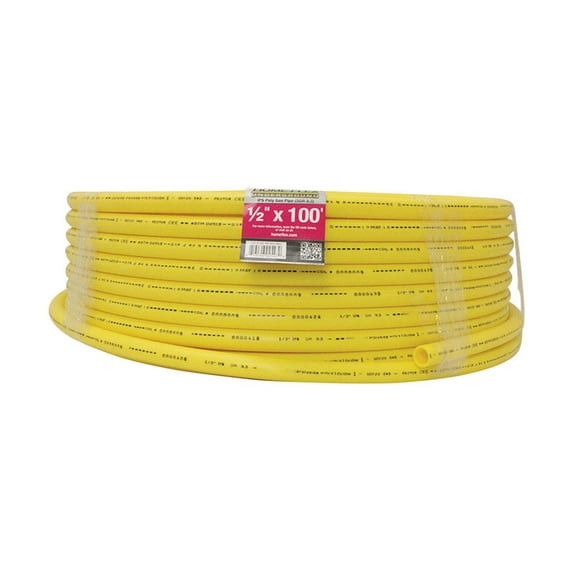 HOME-FLEX 1/2 in. x 100 ft. IPS Underground Yellow Polyethylene Gas Pipe - New