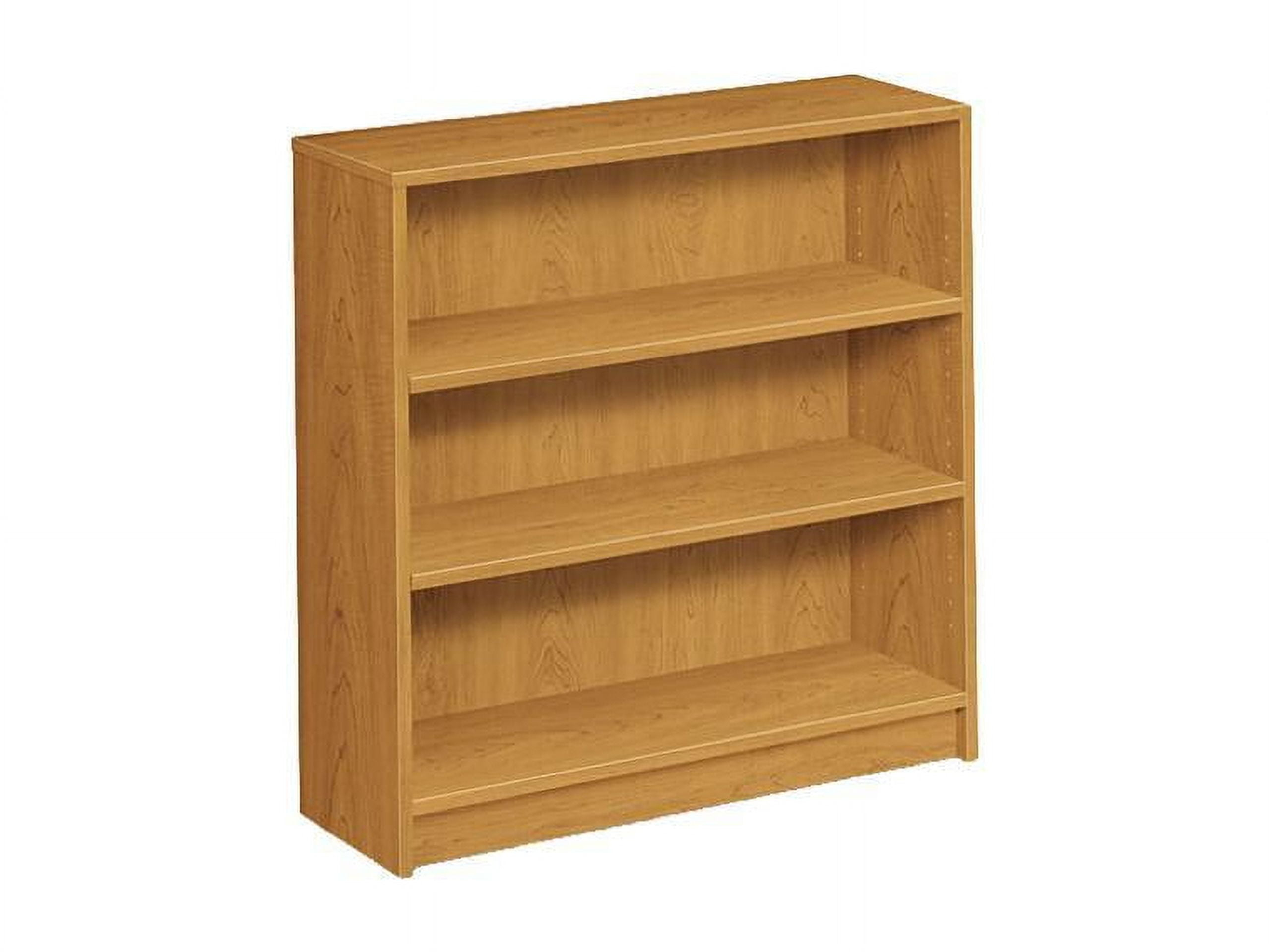 HON 1872C 1870 Series Laminate Bookcase with Square Edge, 3 Shelves, Harvest