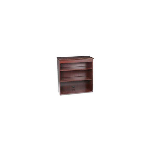 HON 94000 Series Bookcase Hutch - 35.8" x 14.3" x 37" - 3 Shelve(s) - Traditional Edge - Material: Particleboard, Brass,