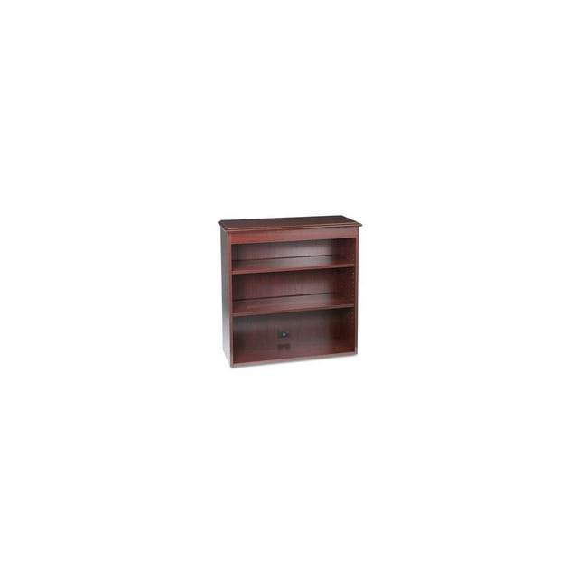 HON 94000 Series Bookcase Hutch - 35.8" x 14.3" x 37" - 3 Shelve(s) - Traditional Edge - Material: Particleboard, Brass,