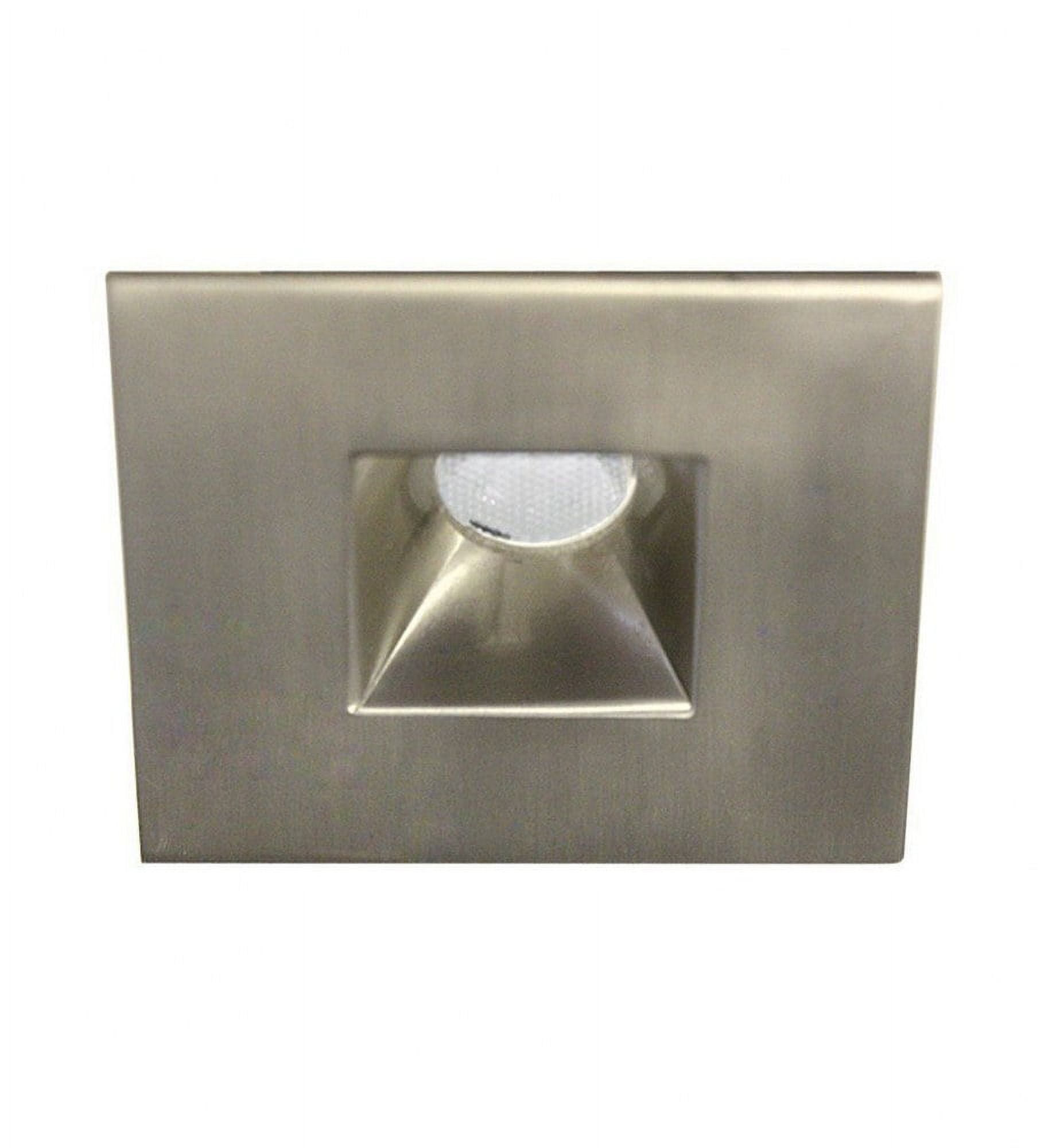 HR-LED251E-27-BN-WAC Lighting-LEDme-4W 1 LED Recessed Light with Open Raffle Sqaure Trim and Integral Driver and Housing-24.5 Inches Wide by 5.63