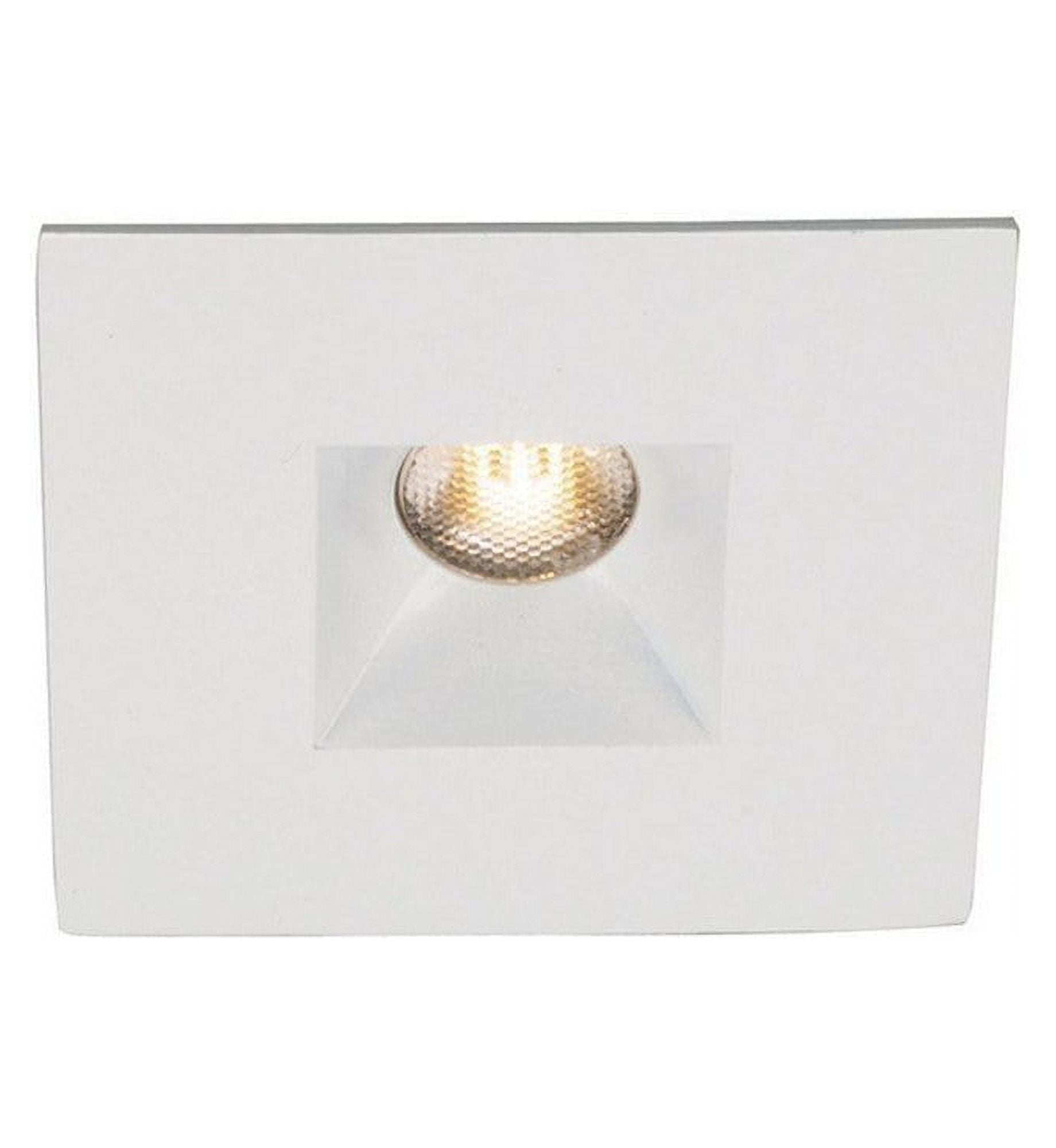 HR-LED251E-27-WT-WAC Lighting-LEDme-4W 1 LED Recessed Light with Open Raffle Sqaure Trim and Integral Driver and Housing-24.5 Inches Wide by 5.63
