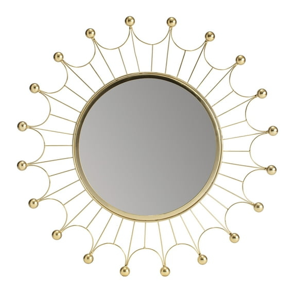 Habitat Evander Gold Bulb Wall Mirror