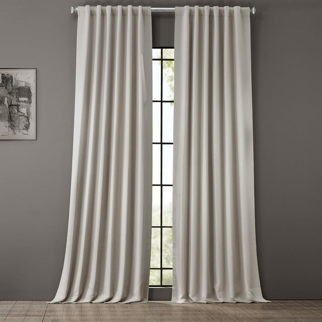 Half Price Drapes Alabaster Beige Room Darkening Curtains for Bedroom (1 Panel), 50W X 96L