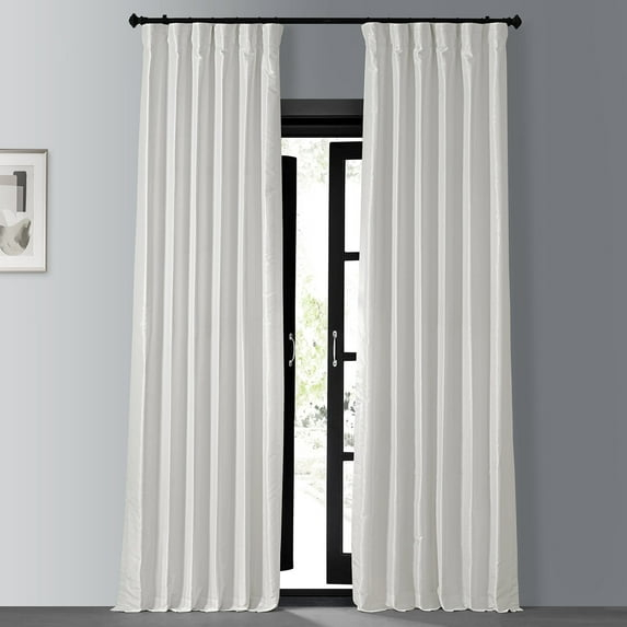 Half Price Drapes Crescent Moon Silk Blackout Curtains for Bedrooms(1 Panel),50WX 84L