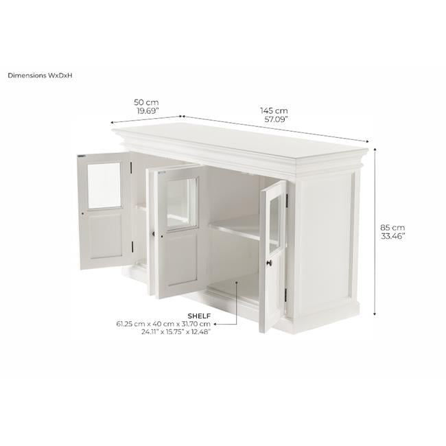 Glass Door Mahogany Buffet, Belen Kox