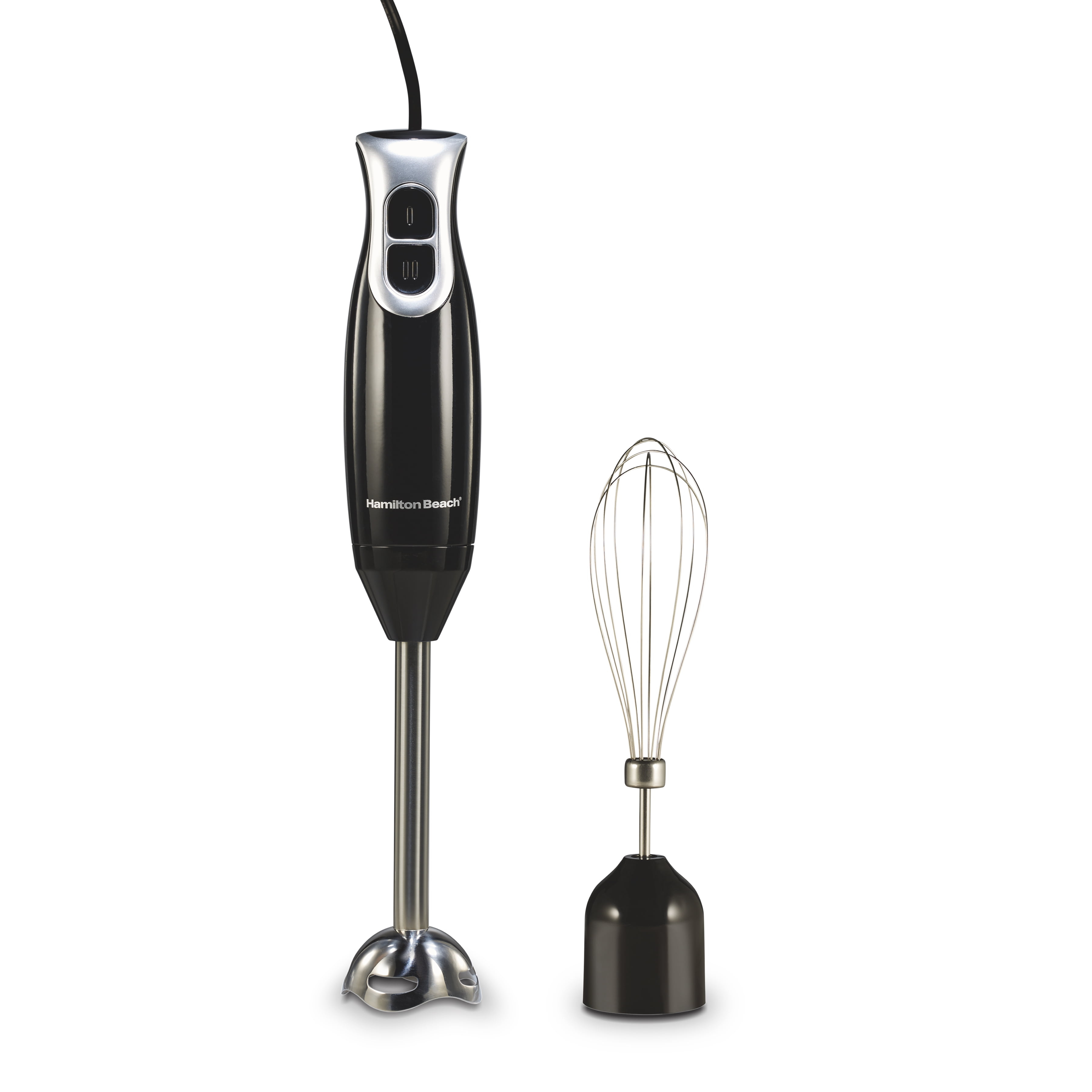 Hamilton Beach 2 Speed Stainless Steel Immersion Blender with Blending Wand and Whisk, 59742F
