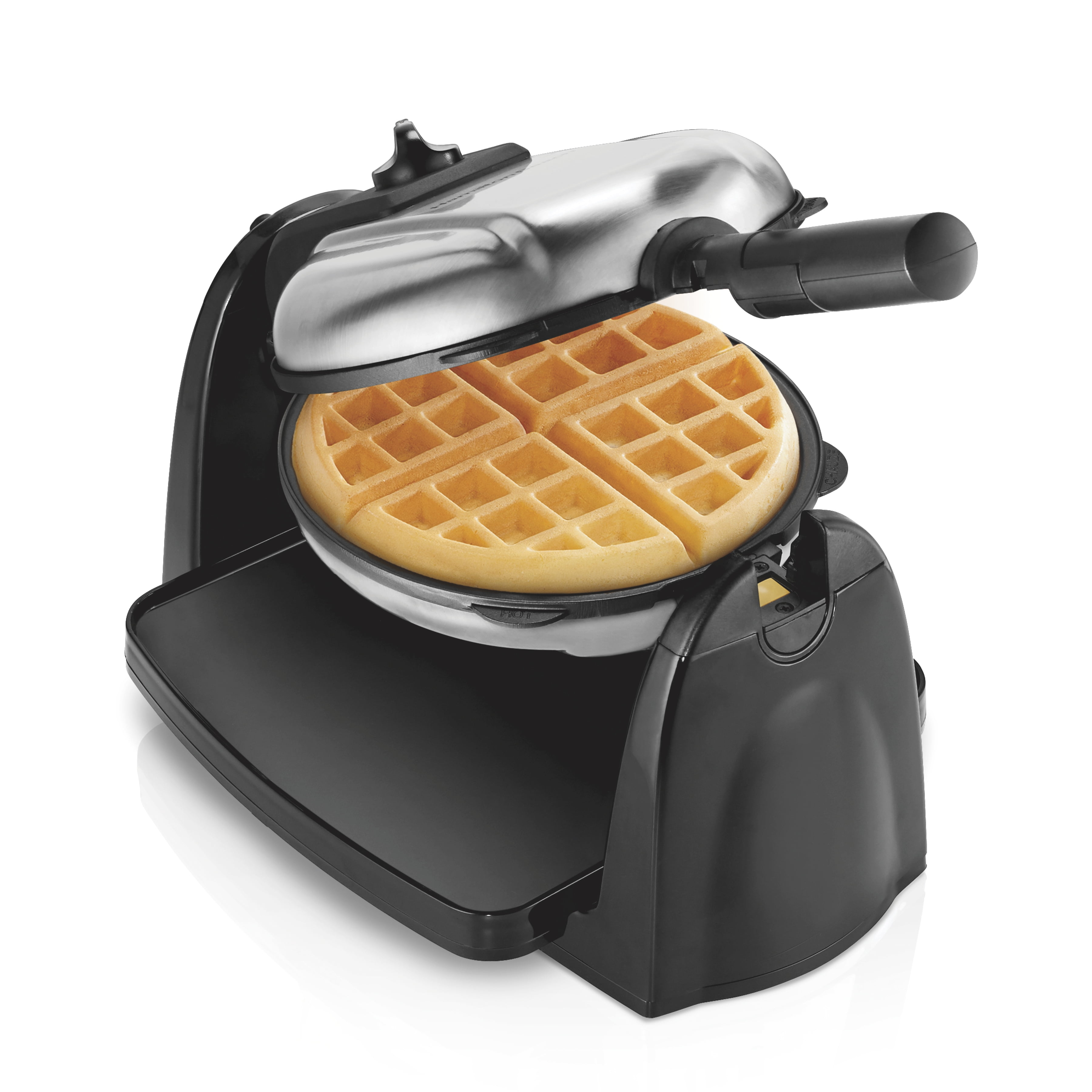 Hamilton Beach Belgian Waffle Maker with Removable Grid, Stainless Steel