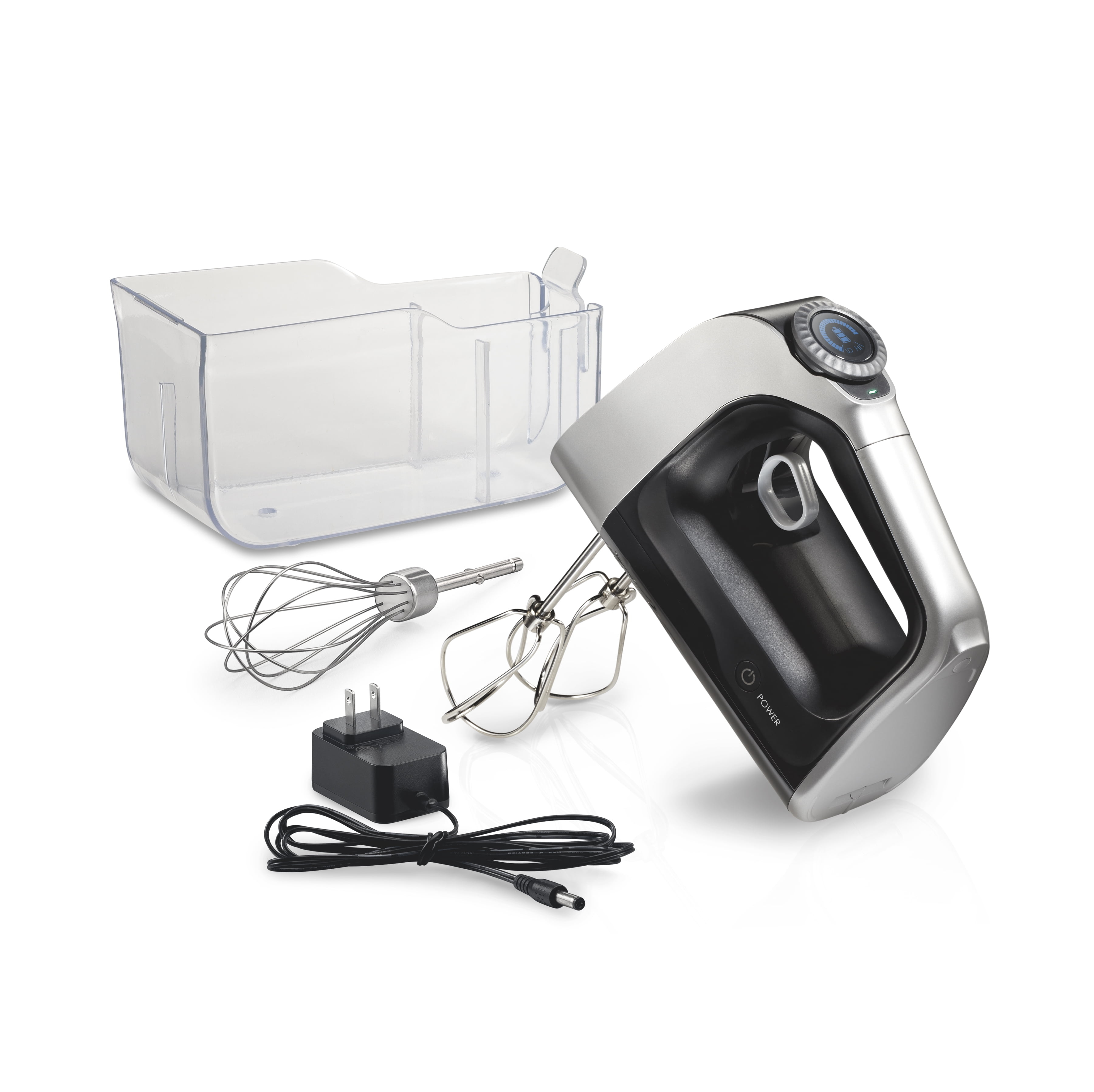 Hamilton Beach Professional Cordless Hand Mixer with Infinite Speed Control, Black and Silver, 62673