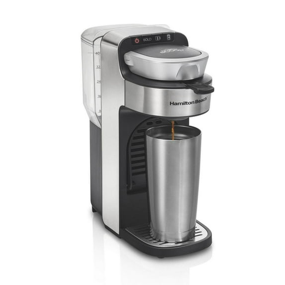 Hamilton Beach® The Scoop® Single-Serve Coffee Maker with Removable Reservoir Stainless Steel