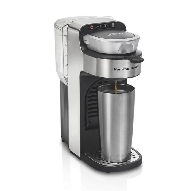 Hamilton Beach® The Scoop® Single-Serve Coffee Maker with Removable Reservoir Stainless Steel
