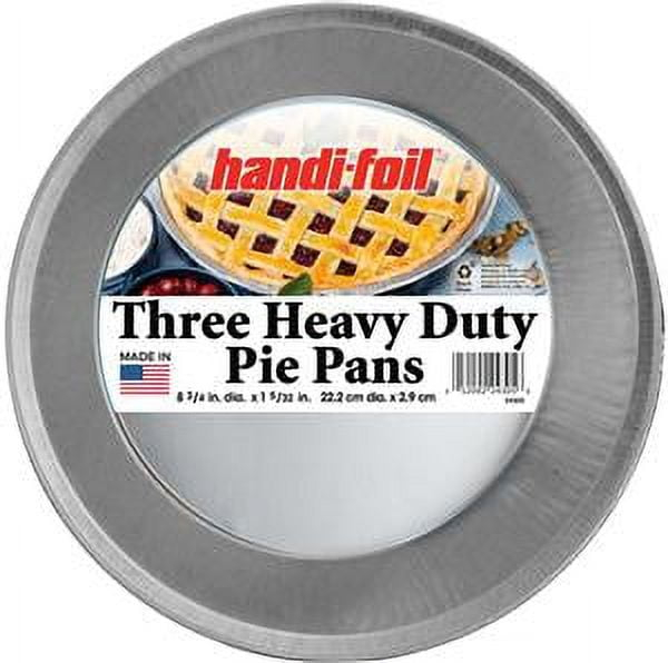 Handi-Foil Heavy Duty Aluminum Pie Pan, 9-inch Diameter 3 Count