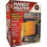 Handy Heater Gray 1500W 3 Speed Automatic Shutoff Ceramic Heater for 250 sq ft