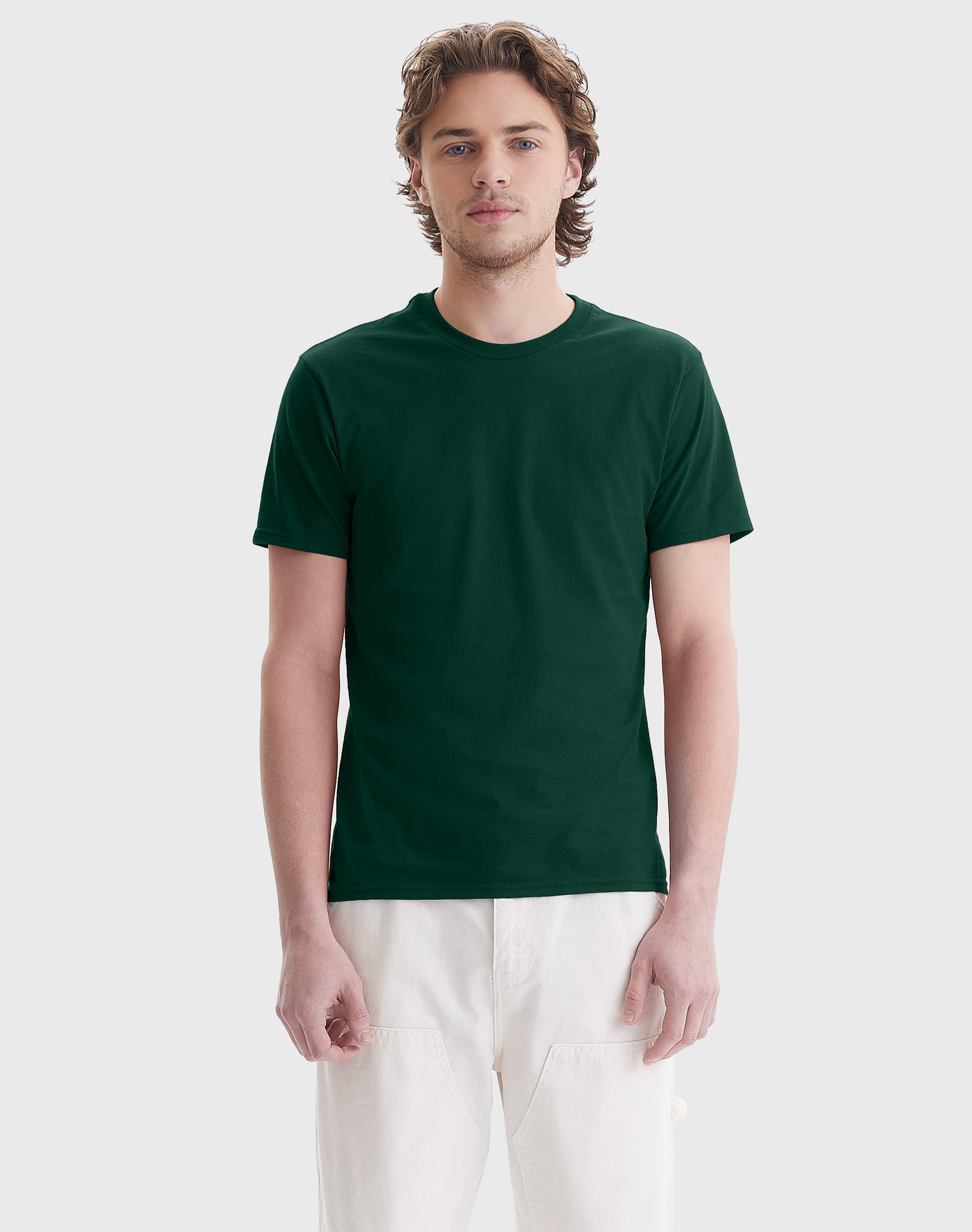 Hanes Short Sleeve T-Shirt 2-Pack Mens Perfect-T Tee Lightweight Cotton sz S-3XL