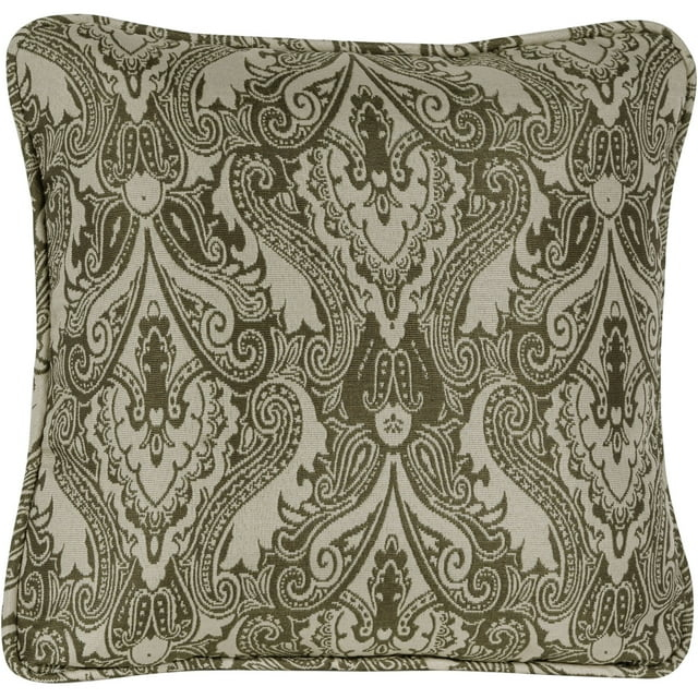 Hanover Medallion Indoor/Outdoor Throw Pillow, Decorative, Set of 1, Meadow Green - HANTPMED-MDW
