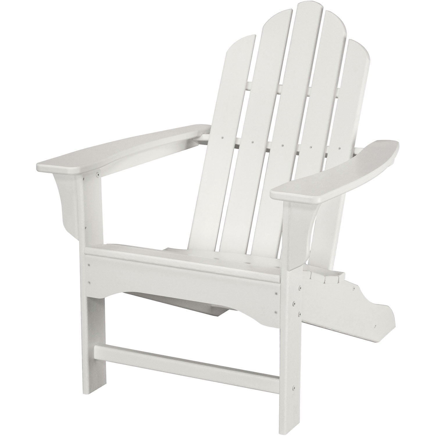 Hanover Outdoor Furniture All-Weather Contoured Adirondack Chair, White