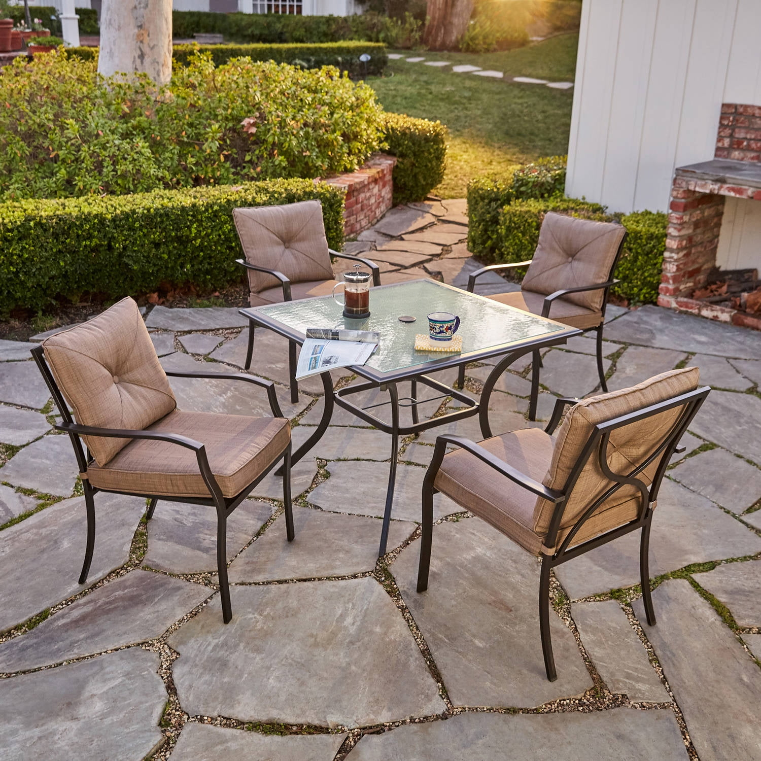 4 - Person Square Outdoor Dining Set
