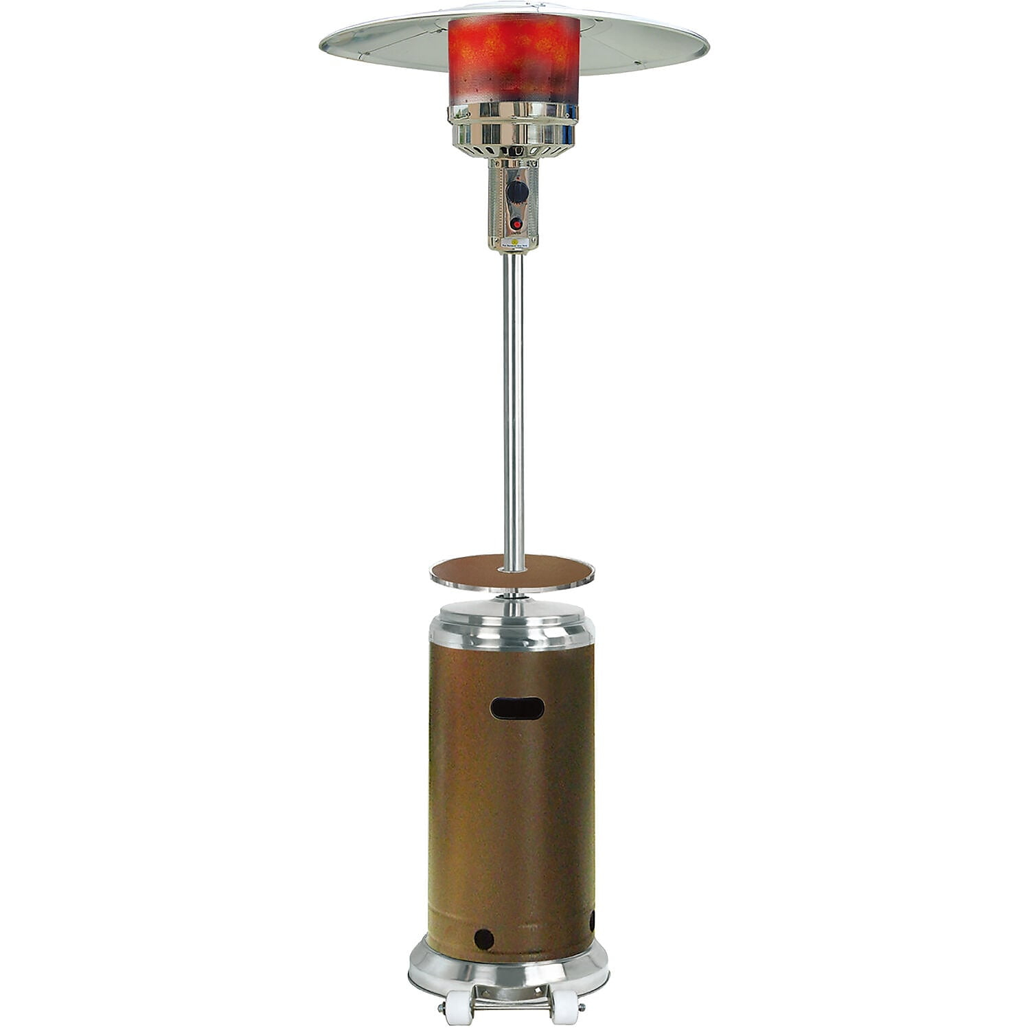 Hanover Propane Steel Umbrella Propane Patio Heater 48000-BTU Bronze/Stainless (HAN002BRSSL)