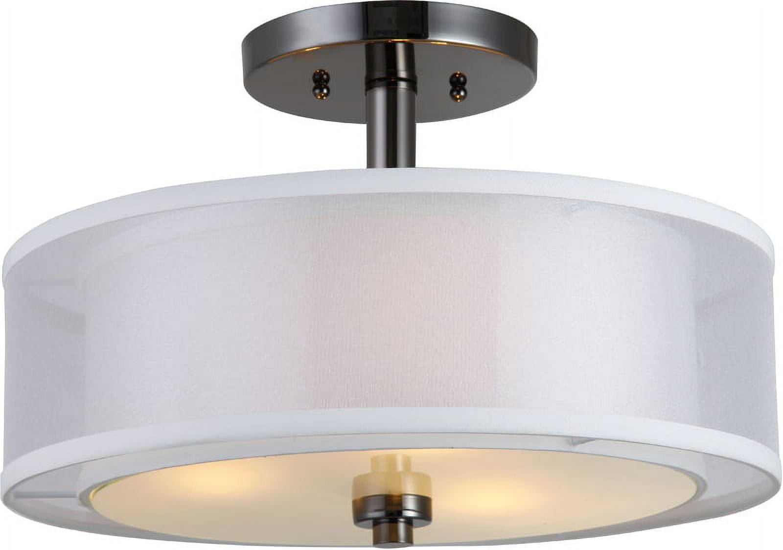 Hardware House El Dorado 3-Light Semi-Flush Fixture- Finish: Ebony Glaze