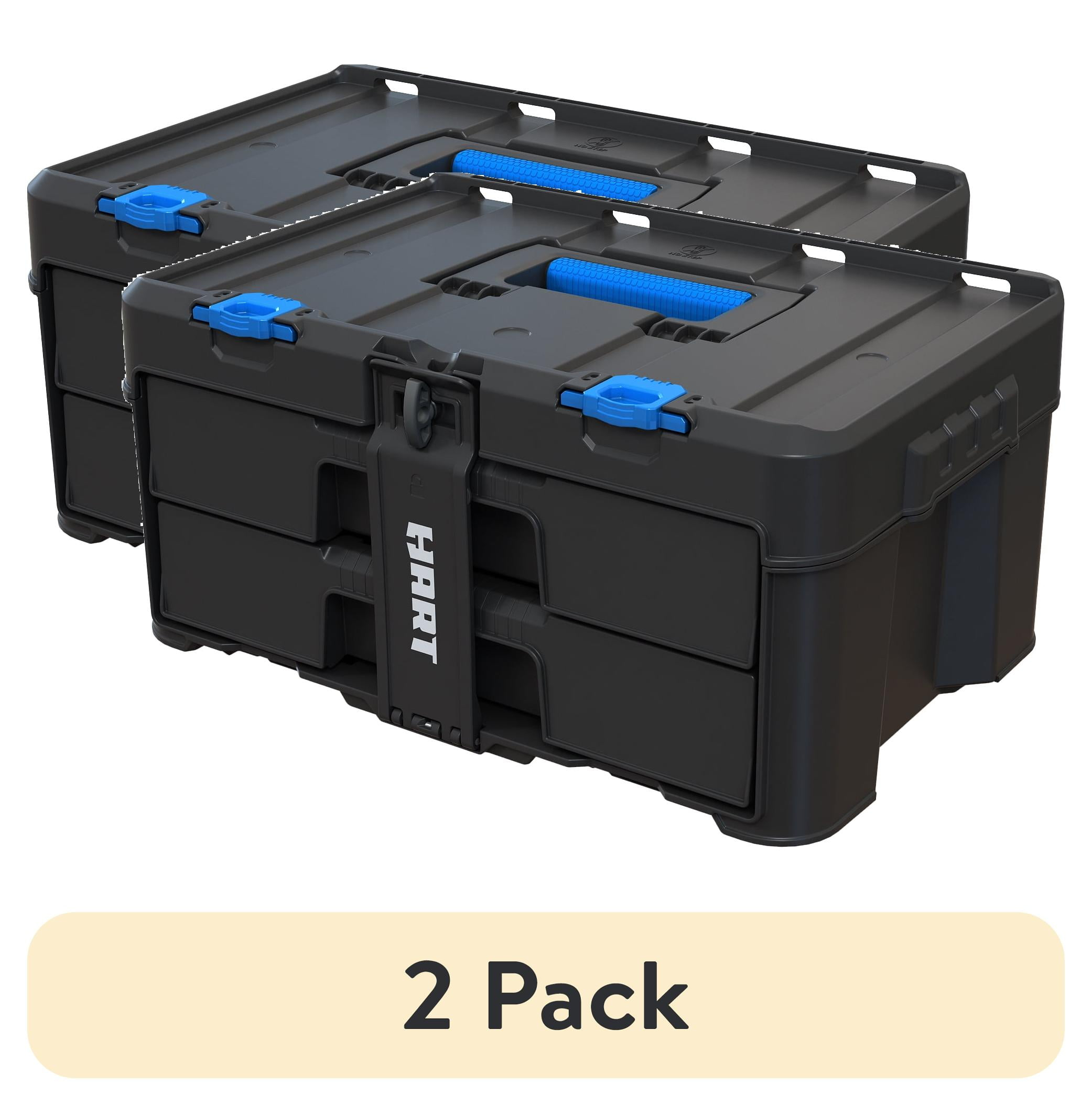 Hart Stack System Two Drawer Unit, Small Tool and Parts Storage, Fits Modular Storage System