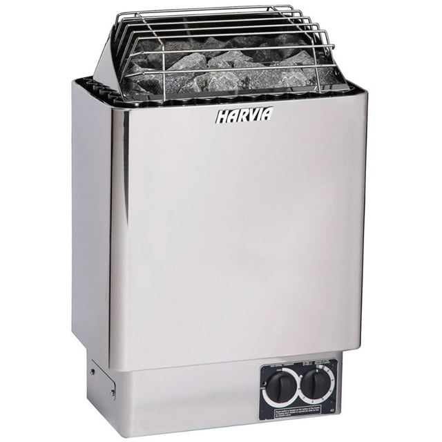 Harvia KIP30B KIP Series, 3kW Sauna Heater, Built-In Controls (Includes Sauna Stones)