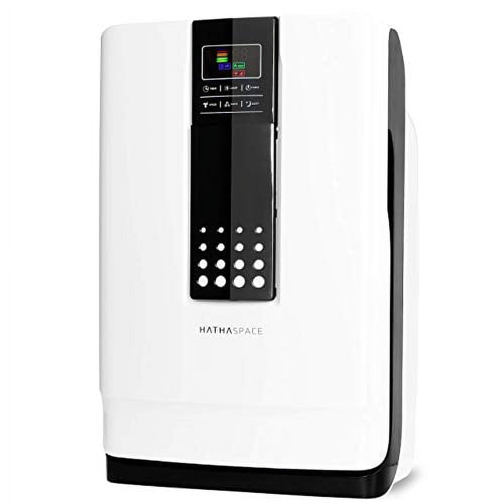 Hathaspace Smart True HEPA Air Purifier, 5-in-1 Large Room Air Cleaner & Deodorizer for Allergies, Pets, Asthma, Smokers, and Odors, 700 Sq Ft Coverage – HSP001