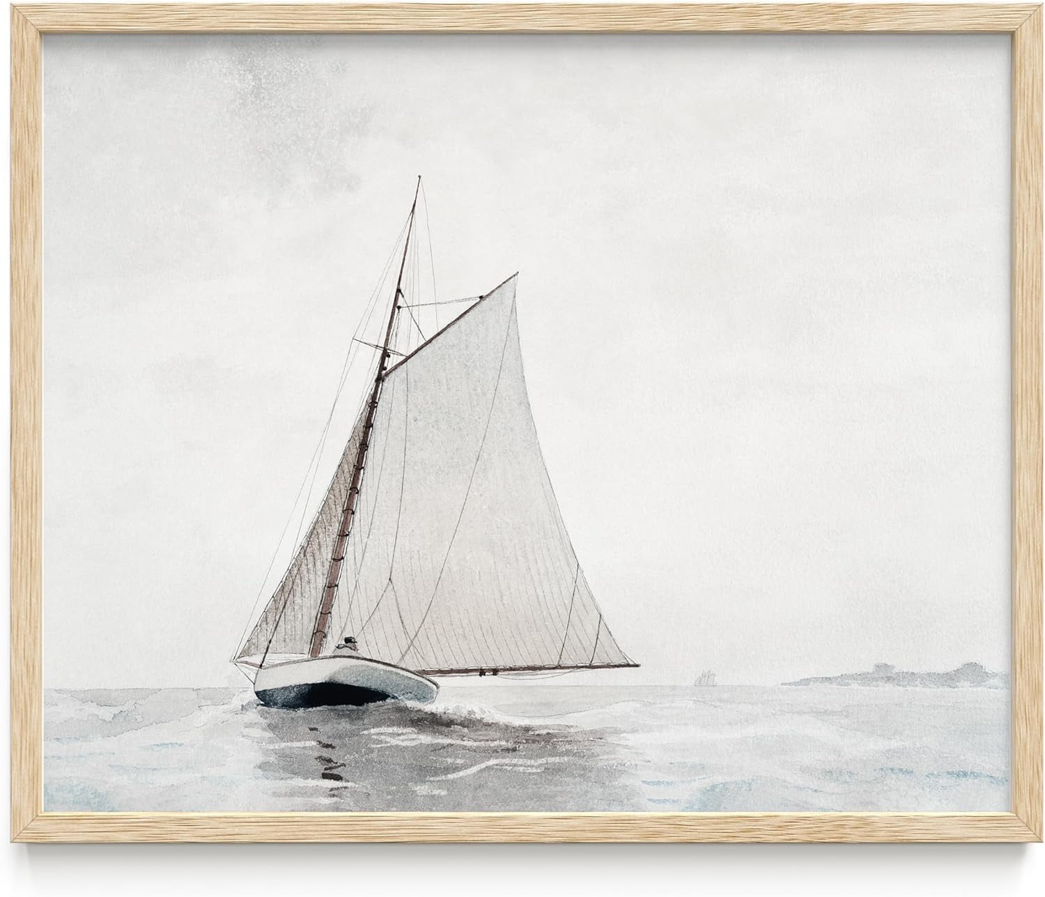 Haus and Hues Vintage Beach Wall Art - Vintage Oil Paintings for Exquisite Wall Decor in Home and Office Spaces (8x10 Unframed)