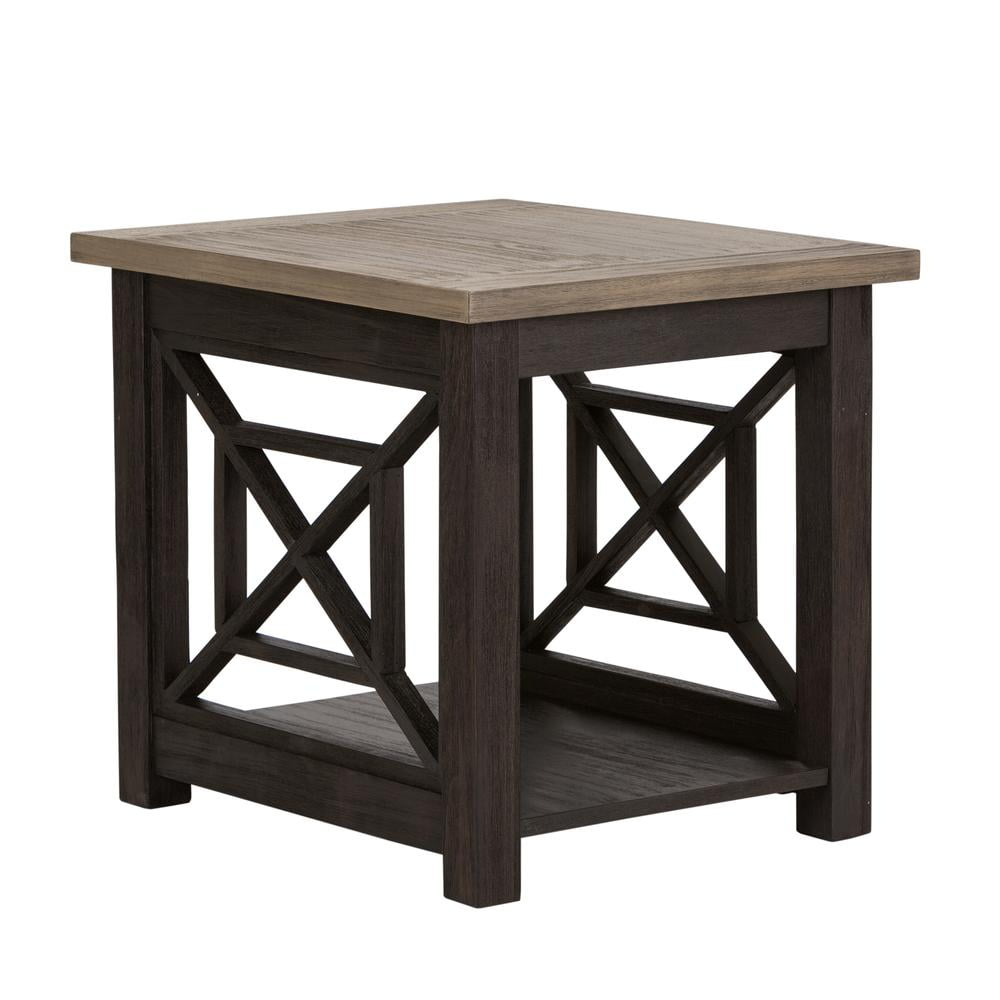 Heatherbrook Black End Table