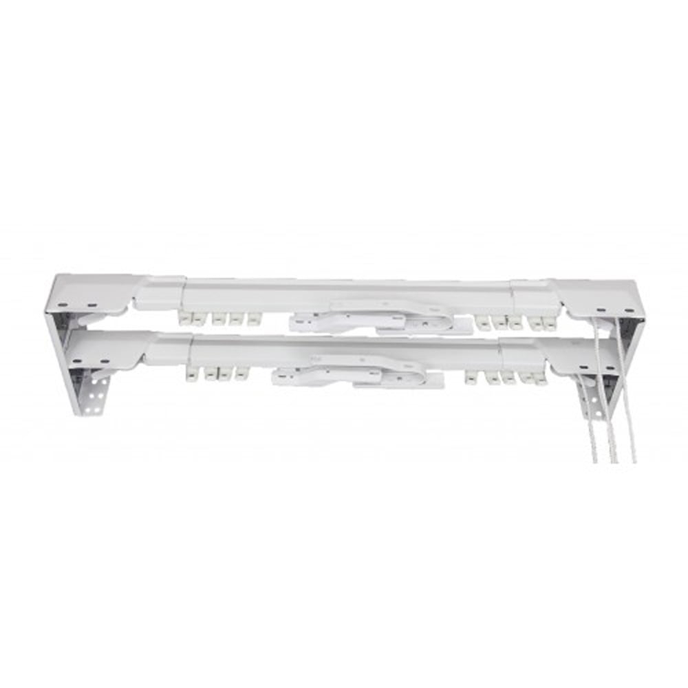 Bembry Adjustable Center-Open/One-Way Double Curtain Rod