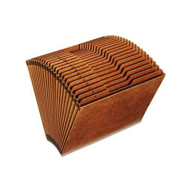 Heavy-Duty Expanding File 21 Sections, 1/3-Cut Tab, Letter Size, Redrope