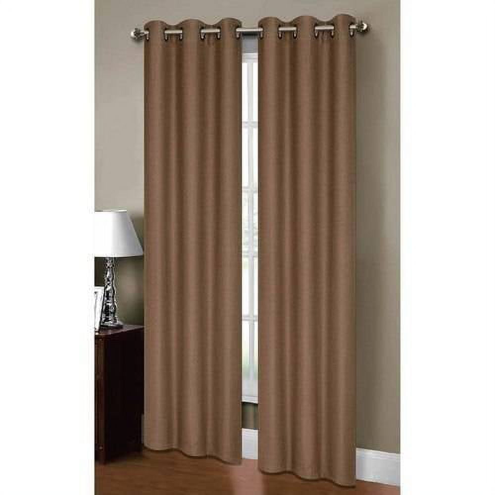 Henley Faux Linen Room Darkening 76 X 84 In. Grommet Curtain Panel Pair