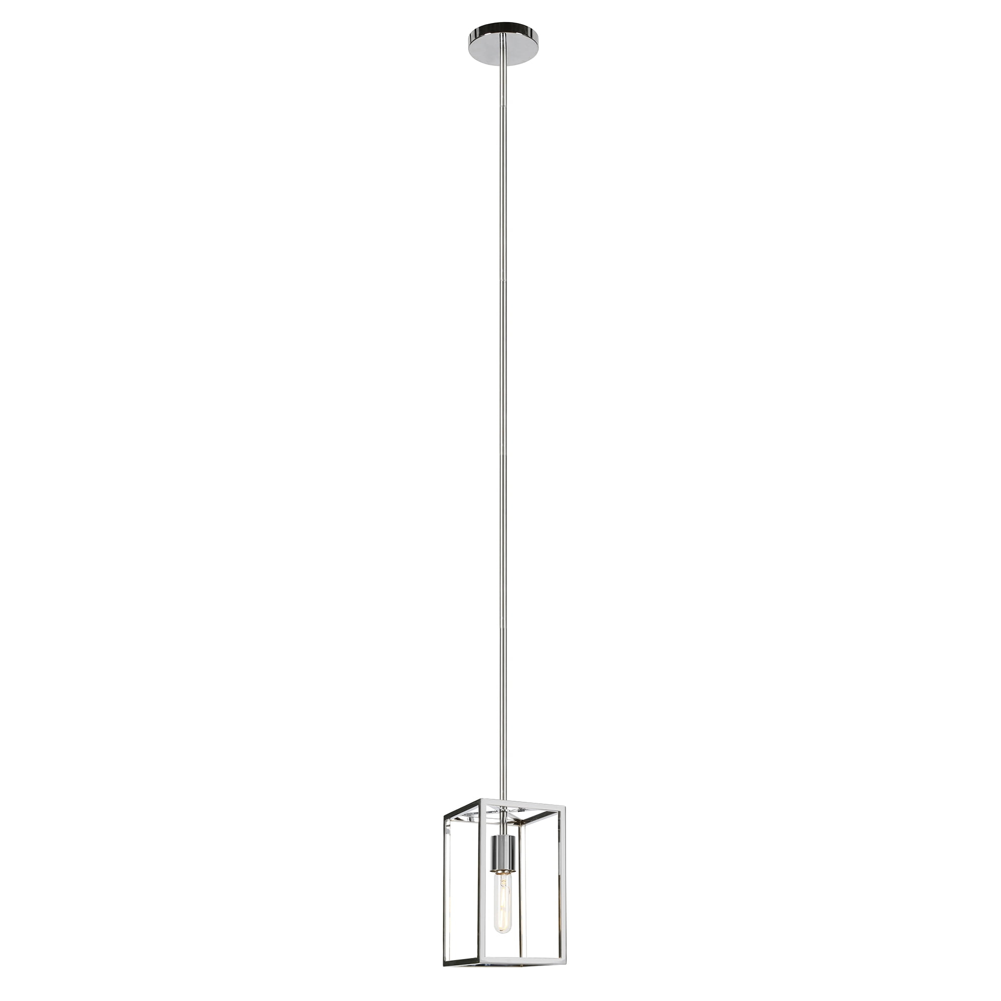 Evelyn&Zoe 6" Nickel Metal Pendant