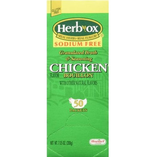 Herb Ox - Sodium Free Chicken Bouillon - 50ct