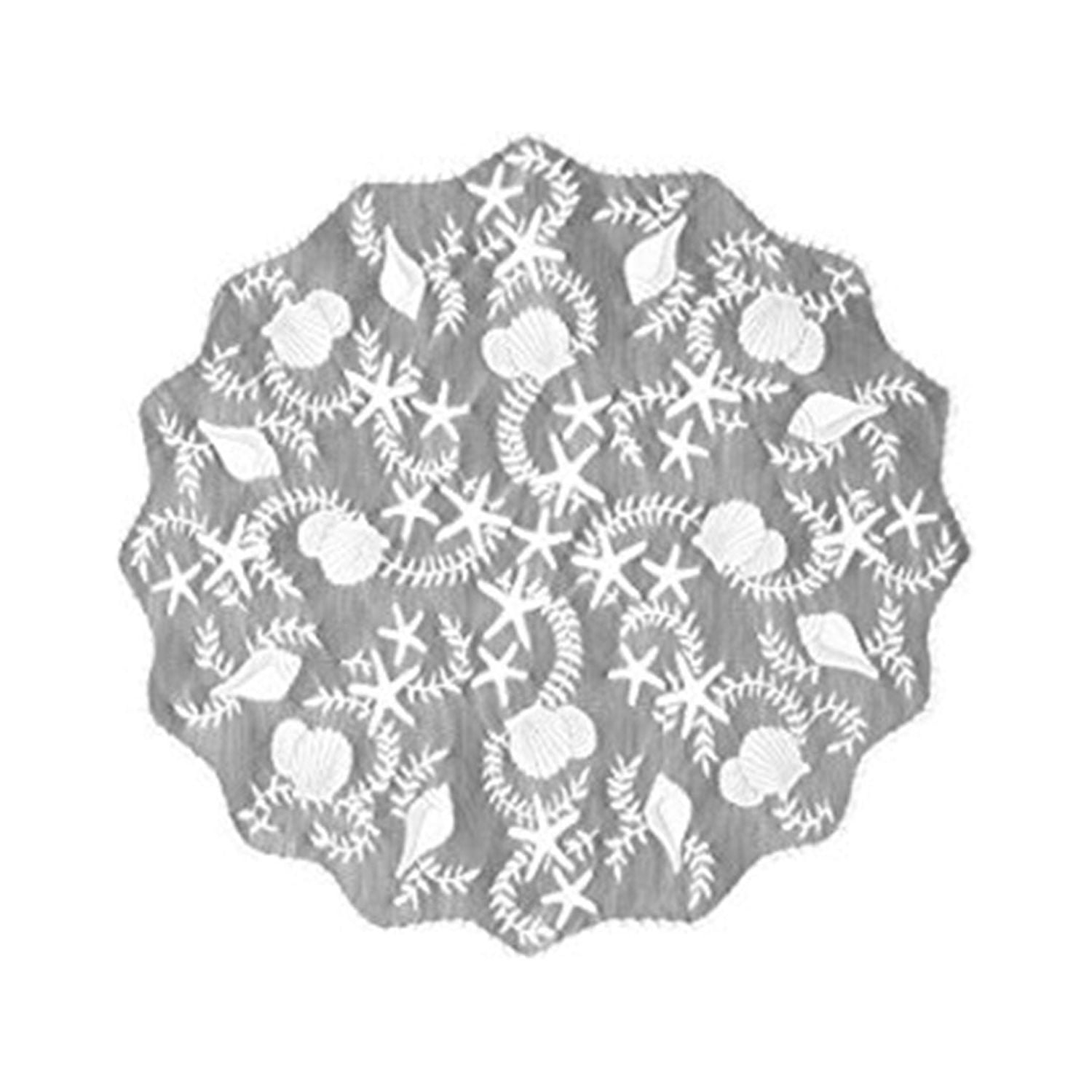 Tidepool Round Table Topper - White - 42 in.