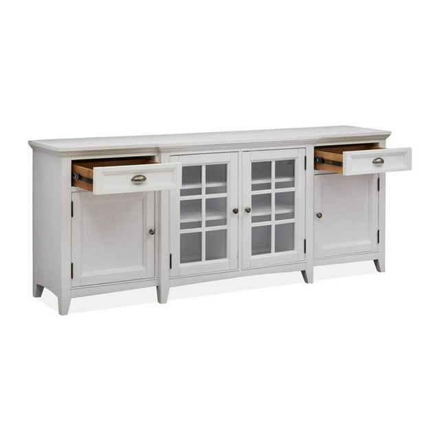 Heron Cove 80" Entertainment Console Chalk White