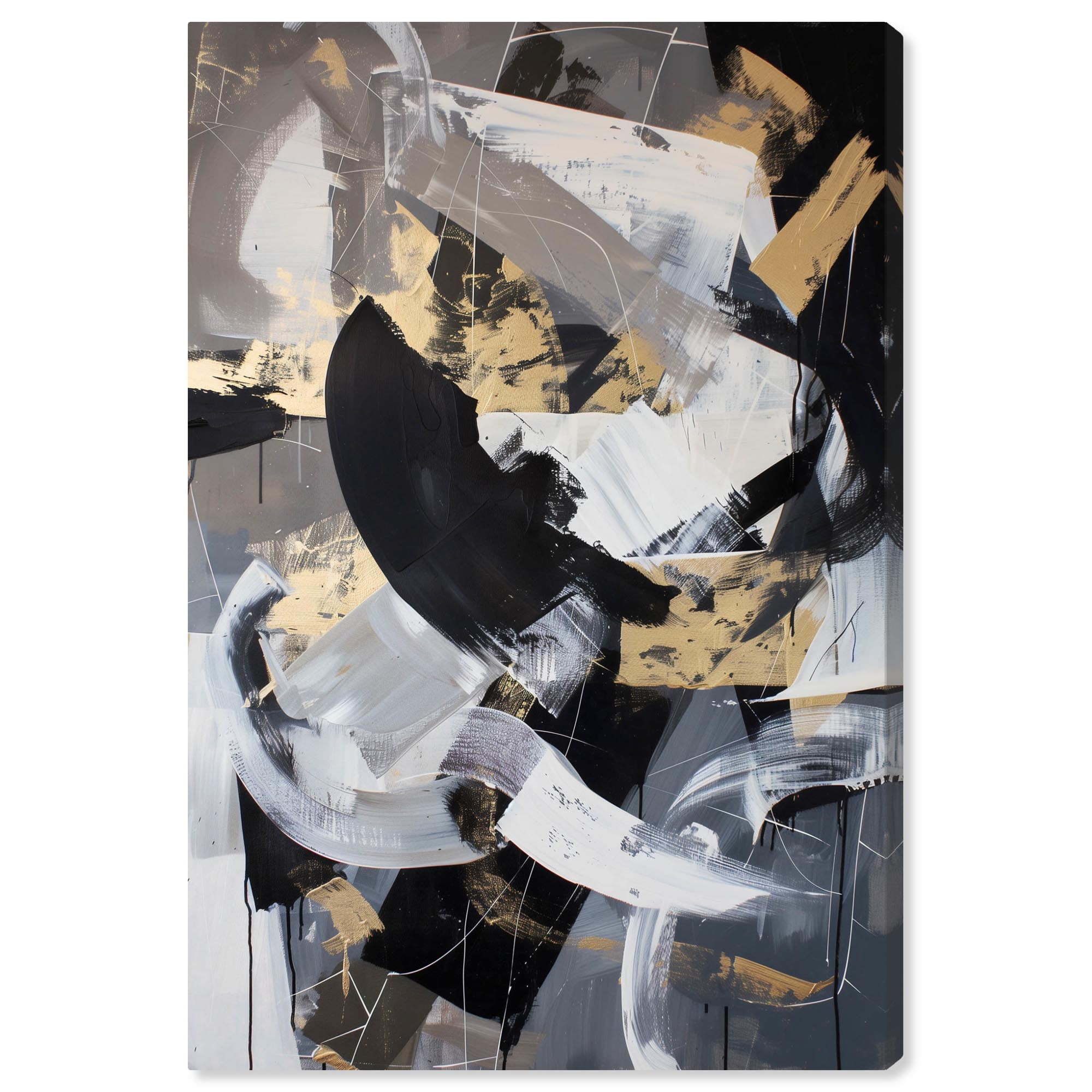 Hiding Canvas Muted Abstract Wall Art by Art Remedy, Gallery Wrapped, 10" x 15"