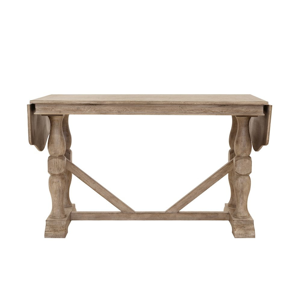 Higgins Street Wood Gathering Trestle Table in Brown by Pulaski Furniture