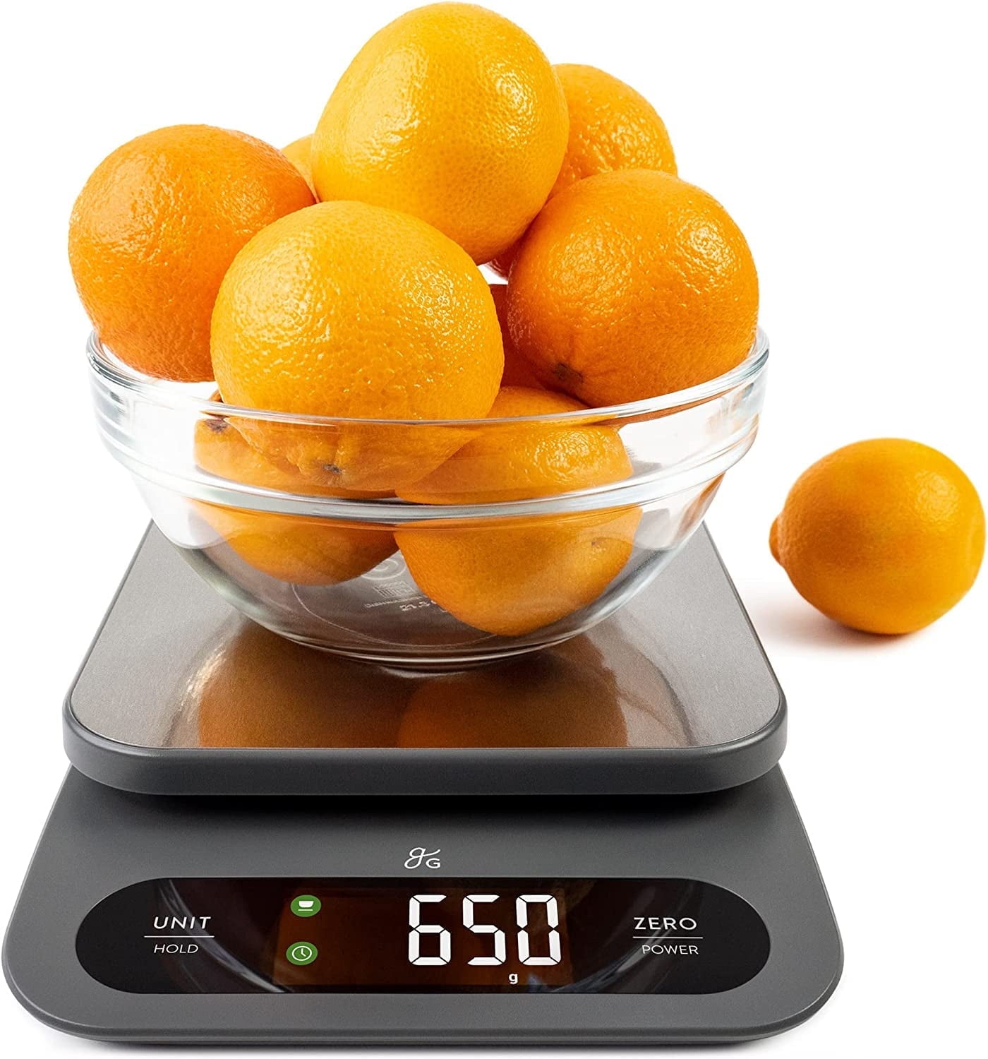 Greater Goods High-Capacity Kitchen Scale with LCD Display & Stainless Steel Finish