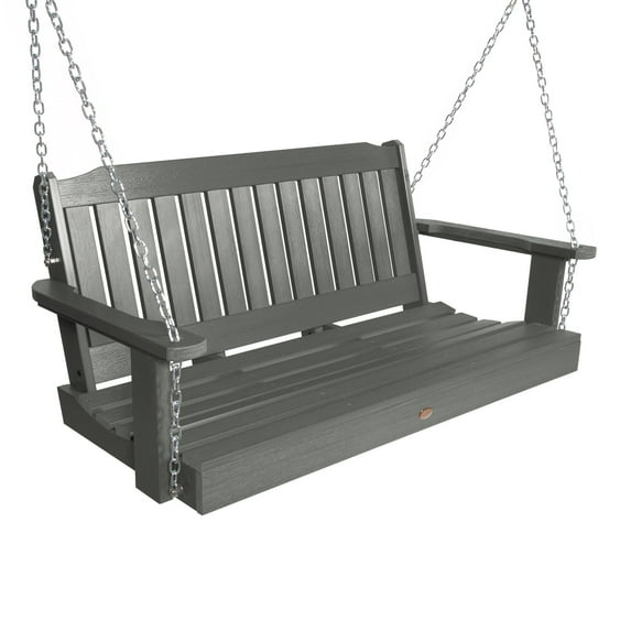 Highwood 4ft Lehigh Porch Swing - Outdoor, Eco-friendly, Synthetic Wood