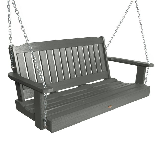 Highwood 4ft Lehigh Porch Swing - Outdoor, Eco-friendly, Synthetic Wood